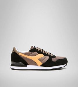 Black / Yellow / Brown Men's Diadora Camaro Sneakers | NZ-269514