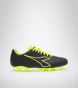 Black / Yellow Men's Diadora Pichichi 4 Mg14 Football Shoes | NZ-361047