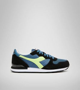 Blue / Black / Yellow Men's Diadora Camaro Sneakers | NZ-284137