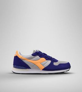 Blue / Grey / Yellow Men's Diadora Camaro Sneakers | NZ-614507