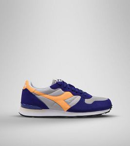 Blue / Grey / Yellow Women's Diadora Camaro Sneakers | NZ-709521