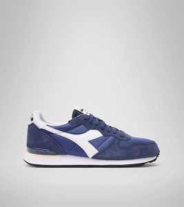 Blue / White Men's Diadora Camaro Sneakers | NZ-605189