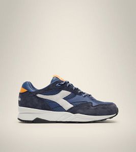 Blue / White Women's Diadora Eclipse Premium Heritage Shoes | NZ-198763