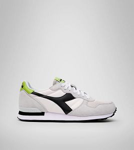 Grey / Black / Green Men's Diadora Camaro Sneakers | NZ-180429