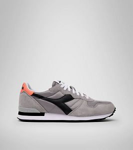 Grey / Black Men's Diadora Camaro Sneakers | NZ-963125