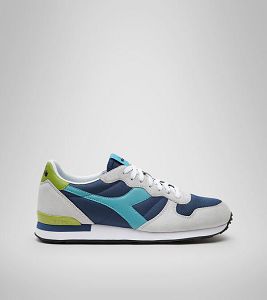 Grey / Blue Women's Diadora Camaro Sneakers | NZ-302649