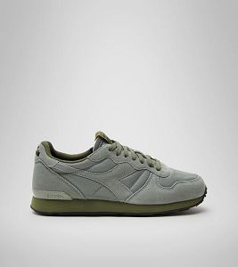 Grey / Olive Men's Diadora Camaro Manifesto Sneakers | NZ-347190