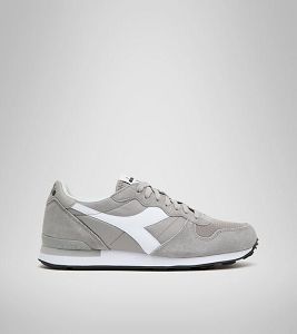 Grey / White Men's Diadora Camaro Sneakers | NZ-925380