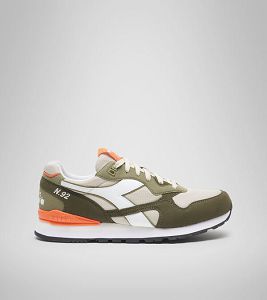 Olive / Green / White Men's Diadora N.92 Sneakers | NZ-794231