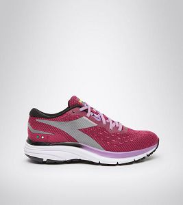 Red / Silver / White Women's Diadora Mythos Blushield 6 W Running Shoes | NZ-627301