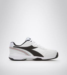 White / Black Men's Diadora S.Challenge 4 Sl Clay Tennis Shoes | NZ-967254