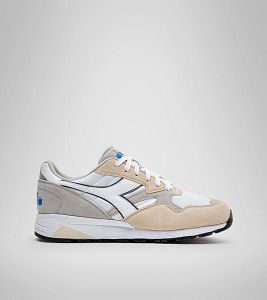 White / Grey / Blue Men's Diadora N902 Sneakers | NZ-830724