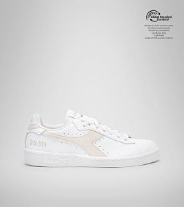 White / Grey Men's Diadora Game L Low 2030 Sneakers | NZ-863409