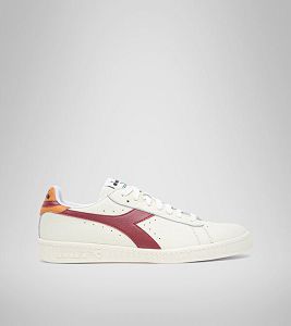 White / Red Women's Diadora Game L Low Sneakers | NZ-632045