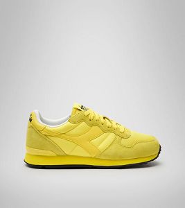 Yellow / Black Men's Diadora Camaro Manifesto Color Sneakers | NZ-256390