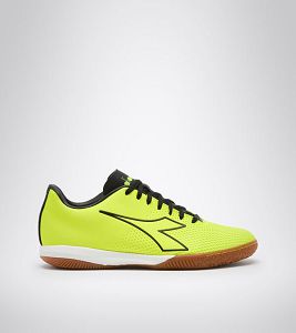 Yellow / Black Men's Diadora Pichichi 4 Idr Futsal Shoes | NZ-169782