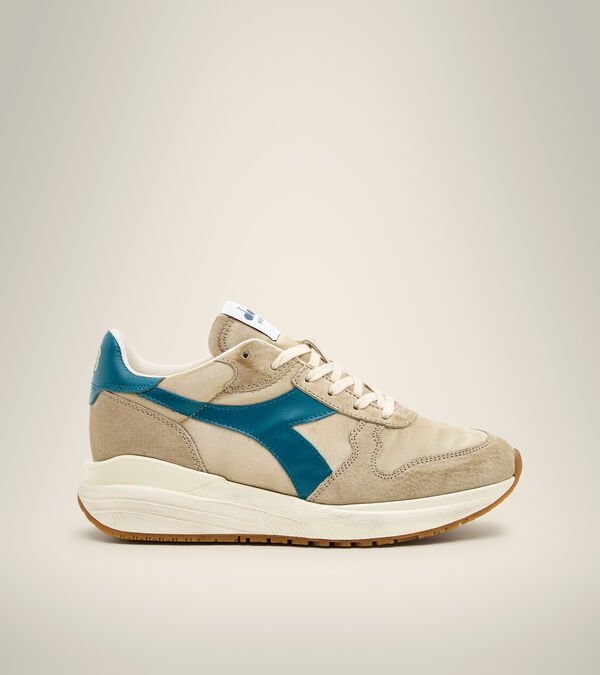 Beige / Blue Women\'s Diadora Venus Satin Heritage Shoes | NZ-352467