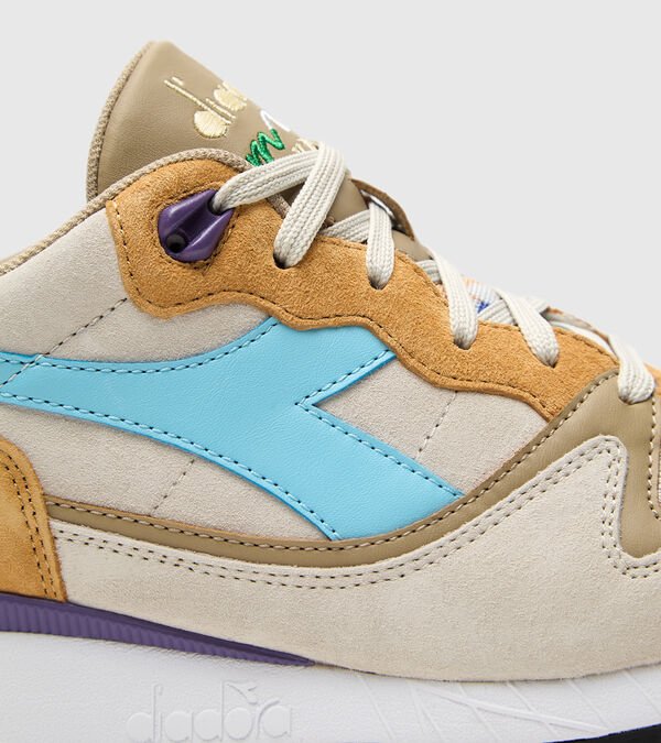 Beige / Brown / Blue Men's Diadora V7000 Camo Sneakers | NZ-407521