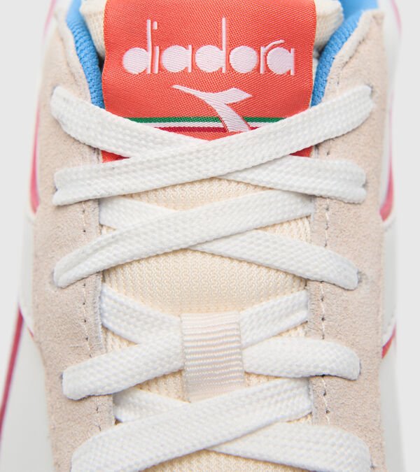 Beige / Pink / Blue Women's Diadora Magic Basket Low Icona Wn Sneakers | NZ-542170