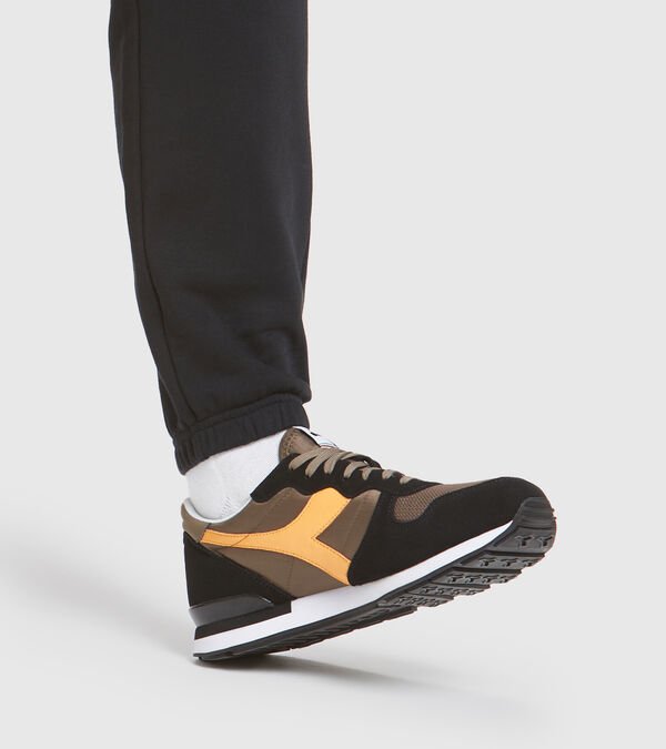 Black / Yellow / Brown Men's Diadora Camaro Sneakers | NZ-269514