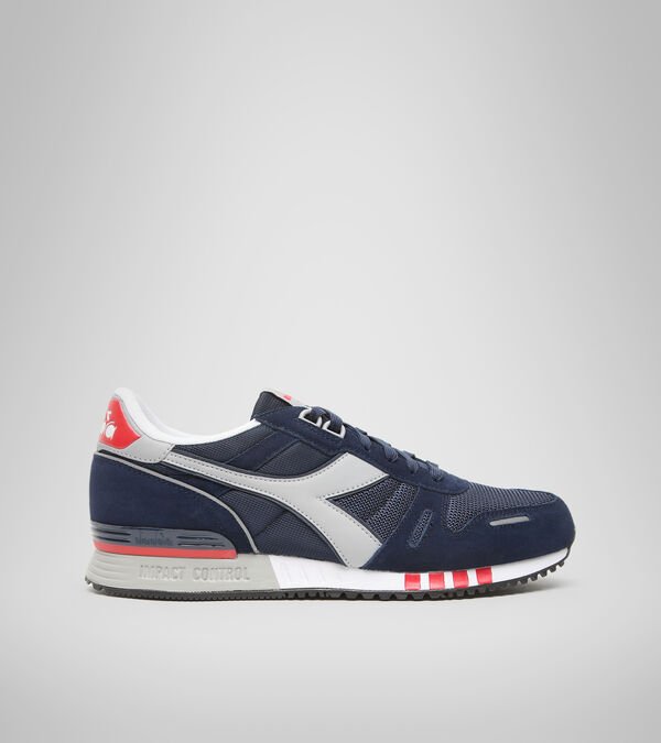 Blue / Grey / Red Men\'s Diadora Titan Sneakers | NZ-796153