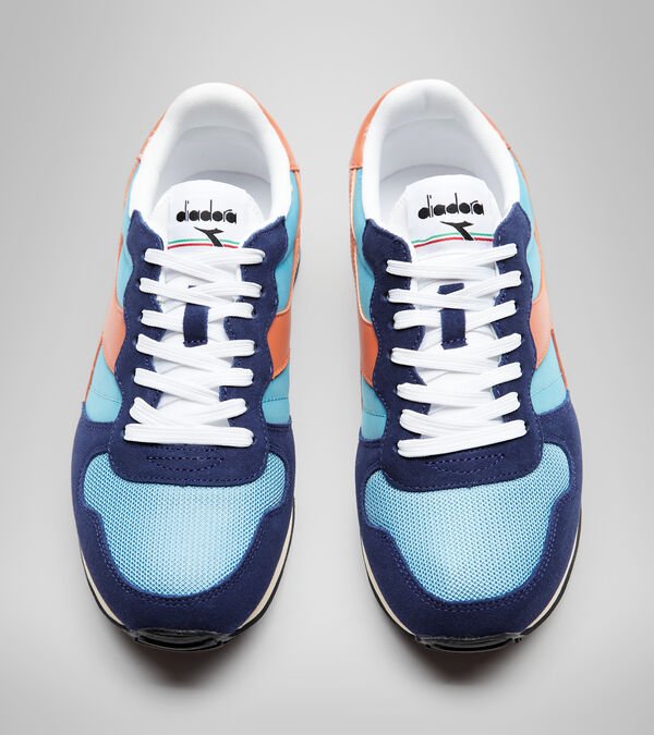 Blue / White / Brown Women's Diadora Camaro Sneakers | NZ-978105