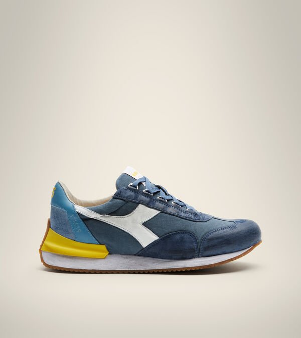 Blue / White / Yellow Men\'s Diadora Equipe Mad Heritage Shoes | NZ-546123