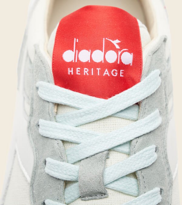 Grey / Beige / Red Men's Diadora Trident 90 C Sw Heritage Shoes | NZ-709318