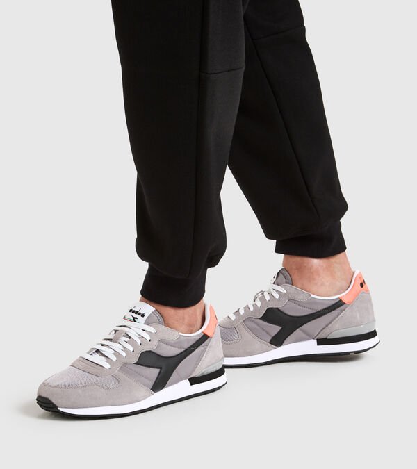 Grey / Black Men's Diadora Camaro Sneakers | NZ-963125