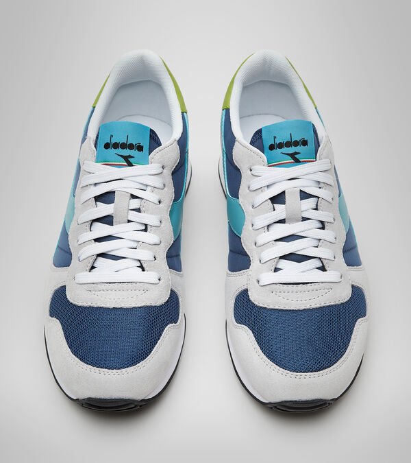 Grey / Blue Men's Diadora Camaro Sneakers | NZ-386712