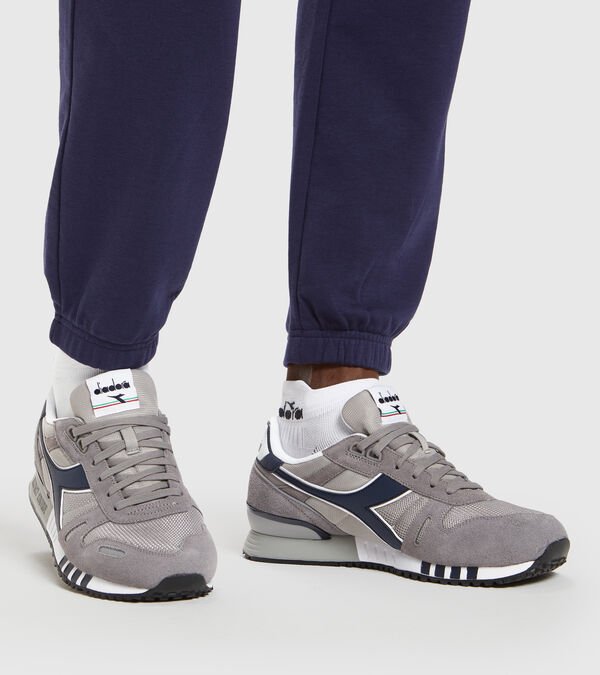 Grey / Blue Men's Diadora Titan Sneakers | NZ-758109