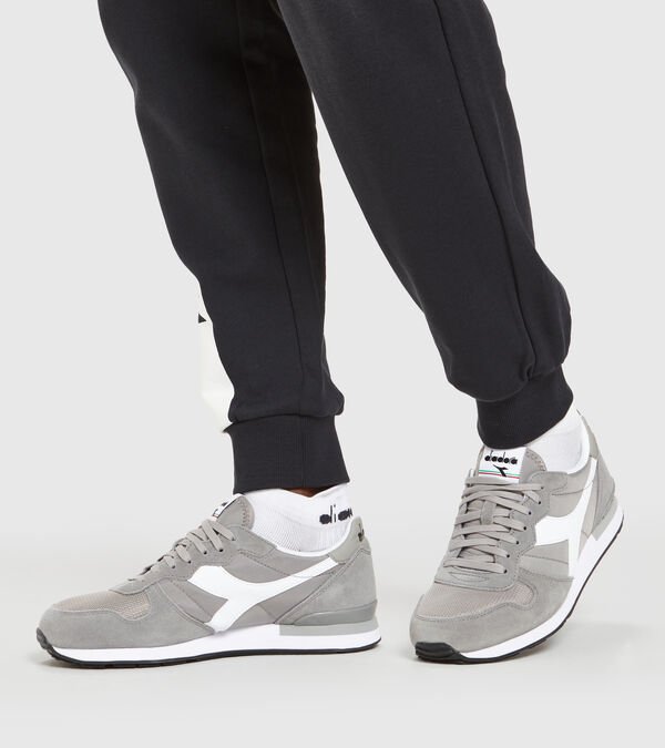 Grey / White Men's Diadora Camaro Sneakers | NZ-925380