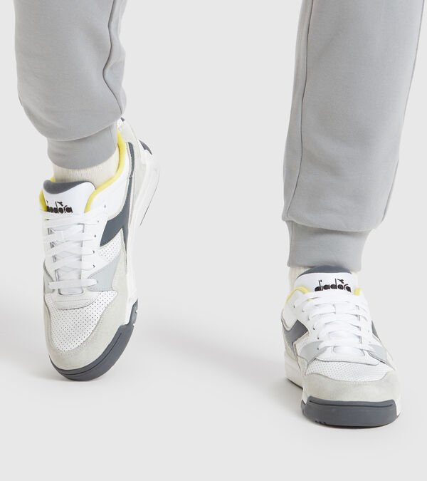 Grey / White / Yellow Men's Diadora Rebound Ace Wax Sneakers | NZ-237908