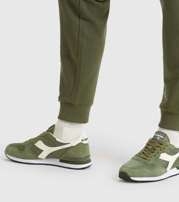 Olive / Green / White Men's Diadora Camaro Sneakers | NZ-438052