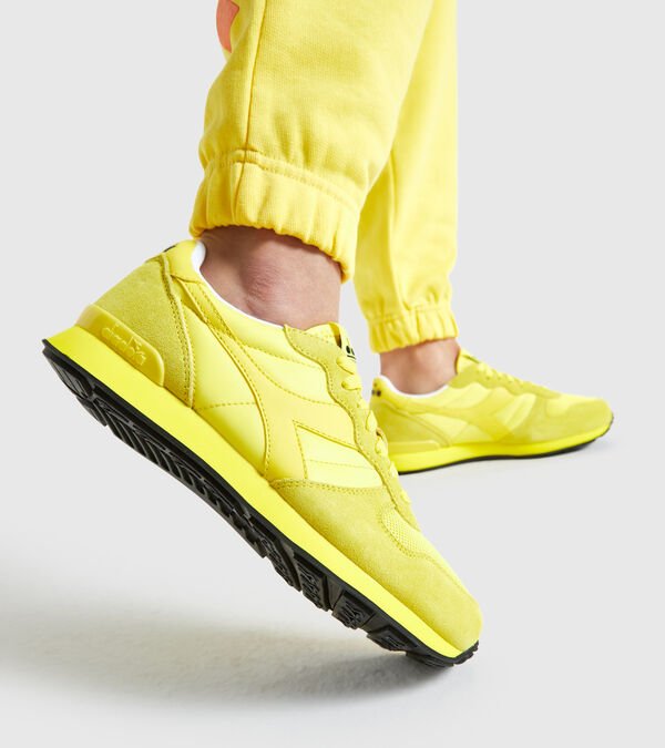 Yellow / Black Women's Diadora Camaro Manifesto Color Sneakers | NZ-259348